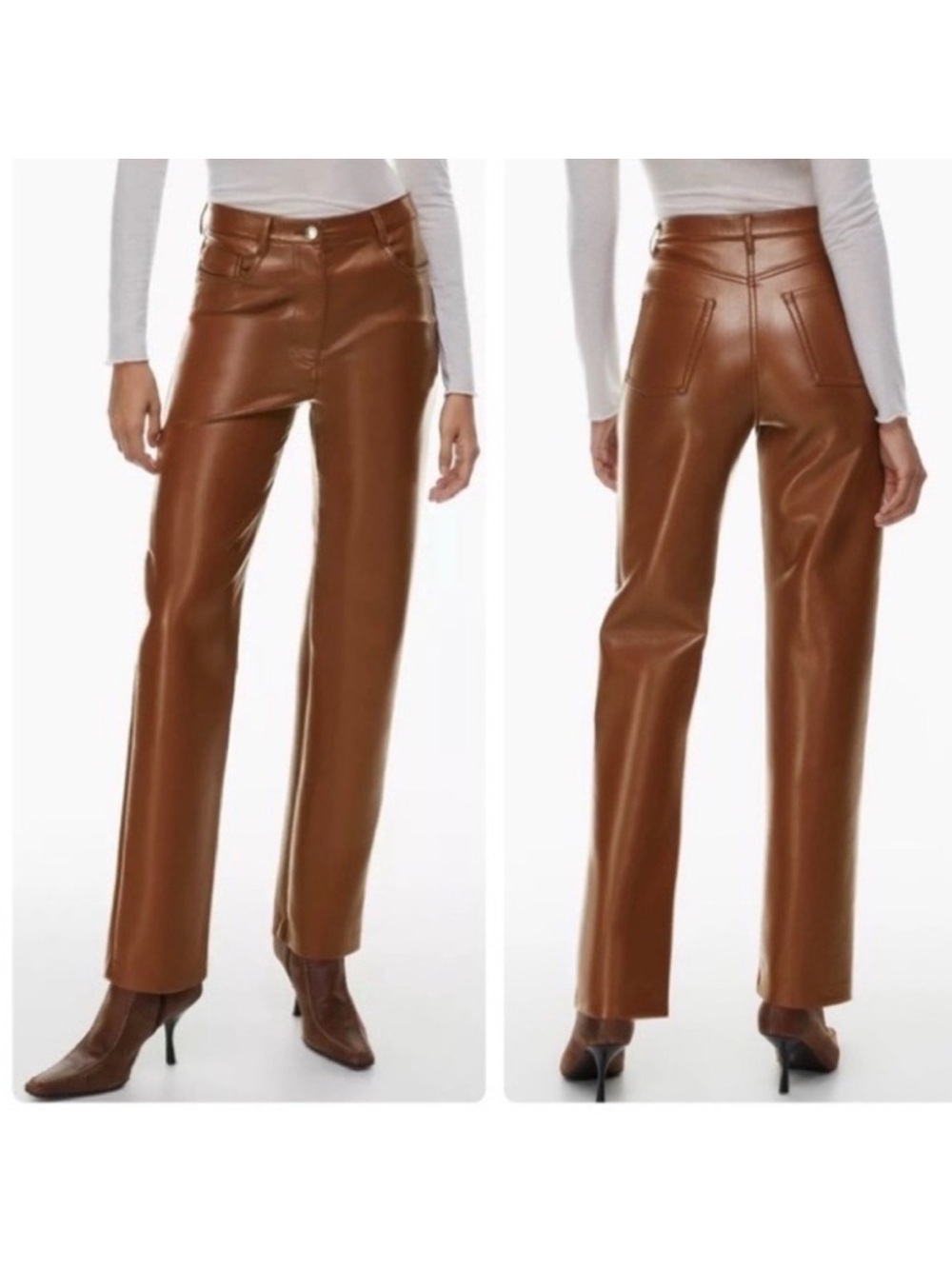 Aritzia Melina Brown Leather